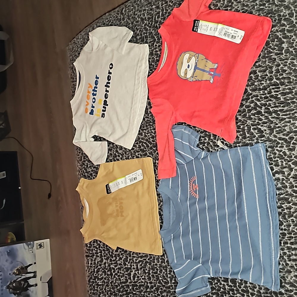 Lot of 4 NWT 3M okie Dokie cotton Blend baby clothes